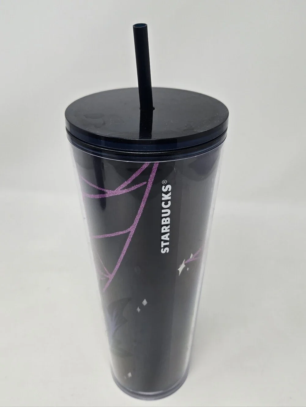 STARBUCKS HALLOWEEN ACRYLIC TUMBLER BUNDLE 2 VENTI 1 GRANDE NWT GLOW IN THE DARK